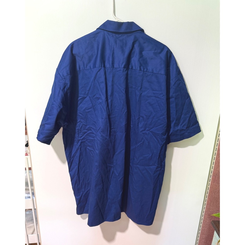 Regal Military Combat Shirt Blue Button Front Uniform Costume Men's 3XL Y2K Rap - Picture 2 of 12